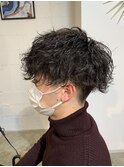 【MITSU】ツーブロックショート×スパイラルパーマ
