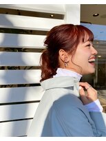 プリヤ(priya)&nbsp;RED×ポニーアレンジ