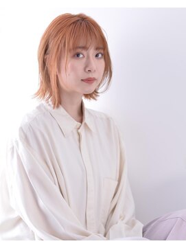 ドルセプラタ(Dulce plata) 【Dulce】orangeベージュ×ニュアンスパーマ☆抜け感20代30代