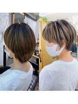 アヴァロン(AVALON) 【mag】絶壁解消!大人ひし形ショートボブ/30代/40代【中村】