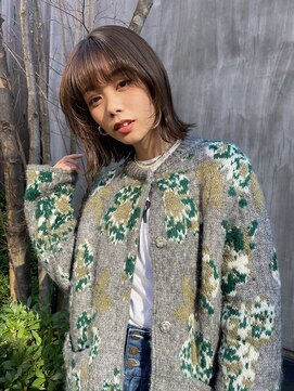 ラボヌールヘアーグレース 門前仲町店(La Bonheur hair grace) レイヤーボブ/メルティーカラー/くびれヘア