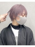 【GEEKS渋谷】ラベンダーベージュ/ショートヘア/ハイトーン/小顔
