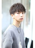 無造作ツイストスパイラル【前下がりツイスパマッシュ】刈り上げ