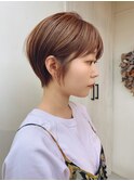 [代々木]ナチュラルピンクスイートAラインの甘辛ショートボブ