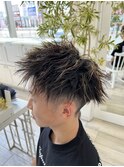 刈り上げショートツイストメッシュ