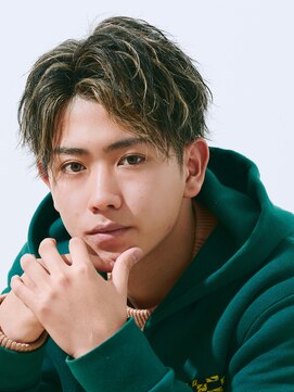 エルマーク 心斎橋(L-MARK) アップバングツーブロックバーバーフェードツイストメッシュ