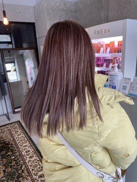 リンダテーラ(Linda tela) 【札幌白石】デザインカラー/ハイライト/ケアブリーチ/ピンク