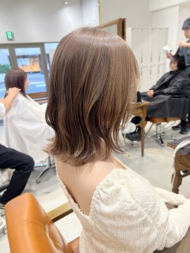 ネイロ 錦糸町(NeiRo) 魅力倍増カールセミディシアーカラーダークアッシュショートヘア