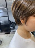 前髪 ネビージュ ボブルフ 黒髪 ワンレン 小顔 "