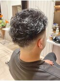 メンズカット ツイストピンパーマ
