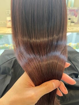 ビースト ナガウラ(BEEST) 春おすすめカラー リアルヘア 透け感カラー ピンクブラウン