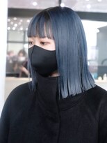 シオン(shion)&nbsp;ミディアムボブ韓国ヘア外ハネボブ_ba435642