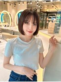 イメチェンヘアスタイル/外ハネボブ/美髪のススメ/ワイドバング