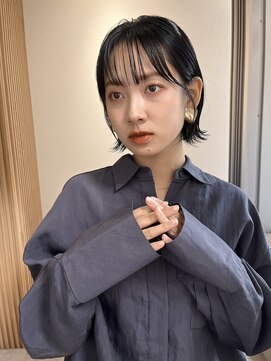 ロンドプロフィール 浦和(Lond profil) 顔まわりレイヤー外ハネ韓国風ヘア髪質改善浦和ボブ