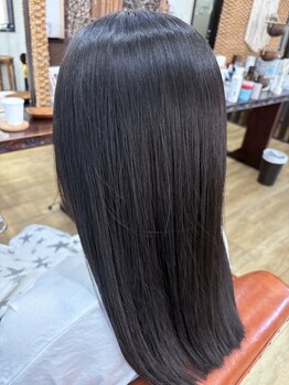 ハル(HARU)の写真/【当店人気No.1!】艶髪を叶える髪質改善+整えカット