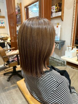 キャメル ヘアーデザイン(Camel hairdesign) 大人可愛いこなれミディ外ハネスタイル似合わせカット