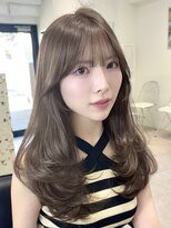 オニキス 原宿(ONYX)&nbsp;e23ブリーチなしダブルカラーヘーゼルベージュレイヤーカット