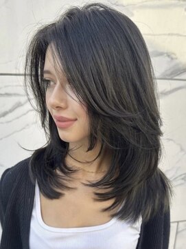 ヘアーサロングランデ(HAIR SALON GRANDE) 小顔/オリーブグレー/ココアベージュ/黒髪/暗めカラー/髪質改善