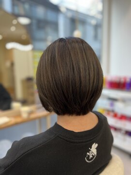 シアアルン 新小岩店(SHEER alun) オリーブ×ショートボブ