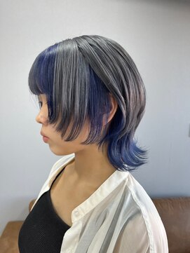 リシャルム 新保店(Re charme) 【コントラスト重視】ブリーチデザインカラー
