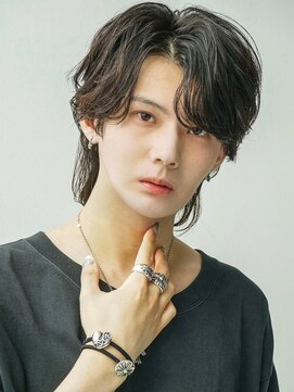 MEN'S HAIR BLEACHi 四日市店【メンズ ヘア ブリーチ】 《BLEACHi》毛流れフェザーウルフ【numberA.×BLEACHi】