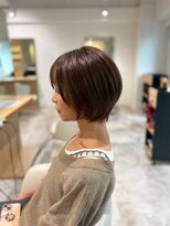 ソイクフ 四条大宮店(SOY-KUFU)&nbsp;20代30代イメチェンヘアスタイルピンクベージュクールショート