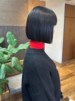 ダブル(W)&nbsp;ショートストレート/ボブ/ナチュラル/艶感