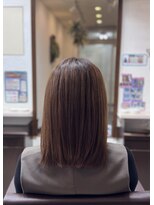 ヘアー マインド(hair MIND)&nbsp;自然に収まるミディアムストレート【辻堂/髪質改善/ヘッドスパ】