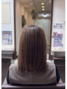 ヘアー マインド(hair MIND) 自然に収まるミディアムストレート【辻堂/髪質改善/ヘッドスパ】