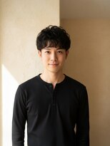 メンズ レガロ 八尾(MEN'S regalo) スパイキーショートブルーブラックフェザーパーマサーフカール