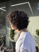 トオ(TOH) メンズマッシュソフトアフロくるくるパーマハードパーマ