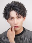 men'shair/波巻きツイストスパイラル/リバースニュアンスパーマ