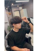 リッチブランドアンドコー 守口店(Rich Brand&Co)&nbsp;スペインカール ハイライトカラー　メンズカット　メンズパーマ