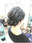 ミディアムウェーブアップアレンジ【ヘアアレンジ　立川/立川】