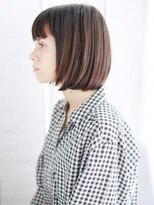 ヘアメイク ナル(hair make nalu)&nbsp;重めバングのカジュアルモードボブ