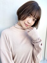 アイティー バイ アルバム 中野店(IT by ALBUM) ふんわりショート_オリーブカラーハイライトカラー_57118