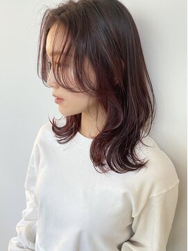 リタ(LITA) 【LITA】ピンクブラウン × 顔周りカット