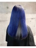 ネイビーブルー×インナーカラーシルバー＃西新井クレドガーデン