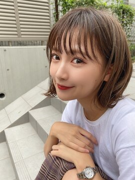 サンドシーン(sand scene) @abiru_sand[原宿表参道駅/ショコラベージュ/ボブルフ/カール]