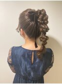 【ポニー編みおろし】天神/天神駅/ヘアセット/早朝