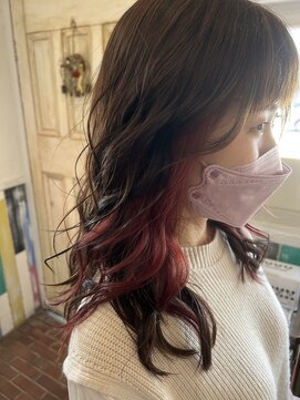 ザブリッジ(the Bridge) セミロング×イヤリングカラー