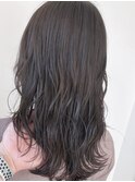ショコラアッシュの波巻きロング【吉祥寺】【イルミナカラー】