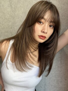 サイン 渋谷(SIGN) ザクザクレイヤーカット巻き方簡単ロング韓国アイドル表参道渋谷