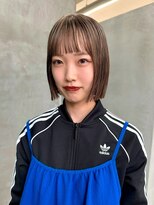 テトヘアー(teto hair) ローライトベージュボブマチルダボブ前髪カタログ