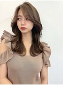 顔まわりカット/レイヤーカット/韓国ヘア/くびれヘア