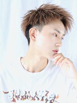 クロト 福岡本店(KUROT) ツーブロック刈り上げビジネス短髪束感黒髪アップバング