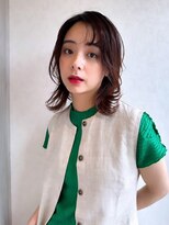 アース 星ヶ丘店(HAIR & MAKE EARTH) 外ハネミディ×かきあげ2WAYバング