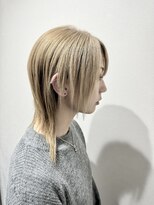 ランソ 新宿(RUNSO)&nbsp;くびれヘア×アプリコットオレンジ×夏×ハイライトカラー