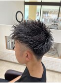ツーブロックショート