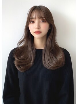 ライズ ネックス ザ サロン 渋谷(LIZE nex the salon) シースルーバング　韓国レイヤー［＃渋谷駅＃韓国＃髪質改善］